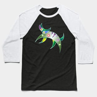 Gradient Cat Baseball T-Shirt